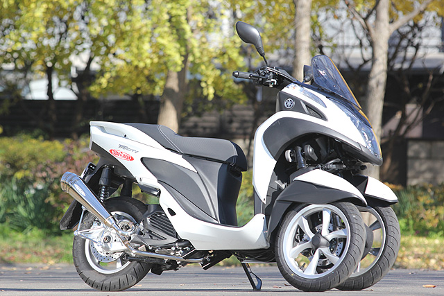 SP忠男からトリシティ125用メガホンマフラーが発売| バイクブロス ...