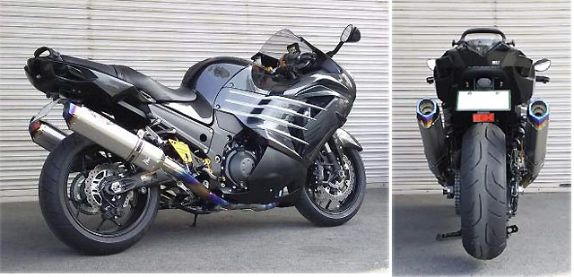 ビート ナサート スリップオンマフラー カワサキ ZX-14R  ZZR1400