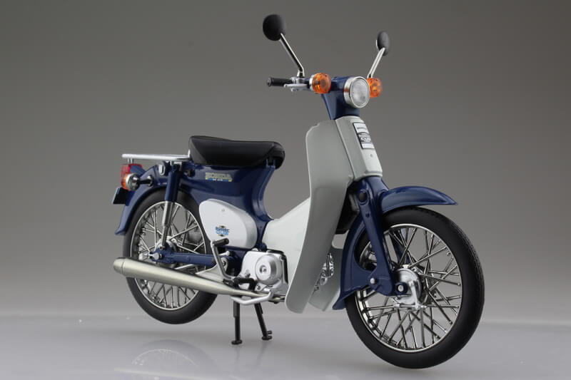 青島文化教材社 サイズ5.5〜6センチ位HONDAスーパーカブ 紺色　ホンダ 本田 SUPER CUB