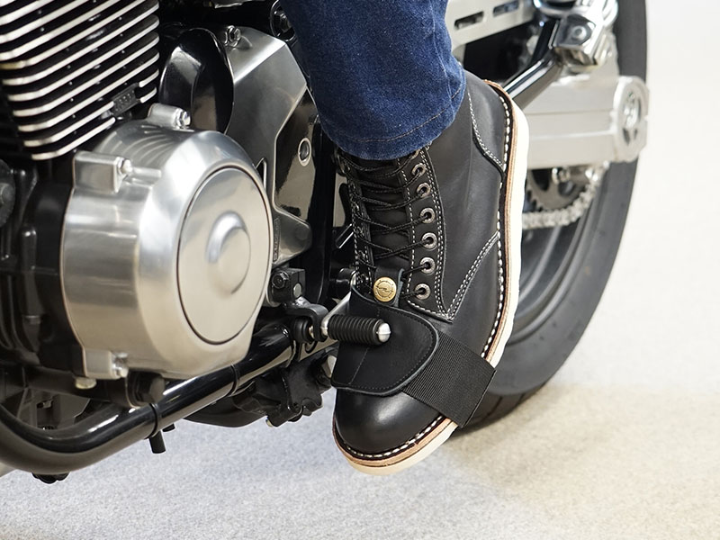 シフトペダルカバー バイク 汎用 ミッション ギアチェンジ 靴 保護 黒 ラバー