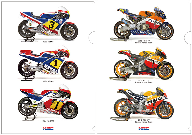 ホンダ】NSR500やRCVシリーズなど歴代ワークスマシンのイラストがクリアファイルに！「HRCクリアファイル5枚セット」が登場|  バイクブロス・マガジンズ