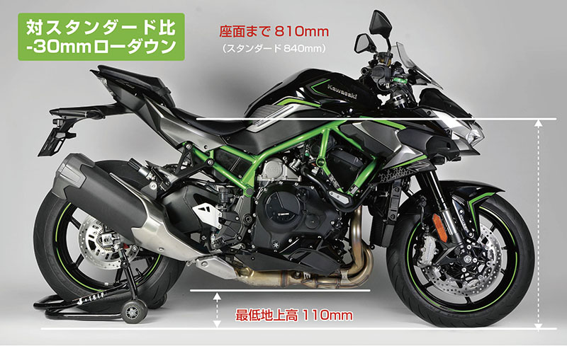 ナイトロン Kawasaki Z H2用ローダウンリアショックアブソーバー「R1 Series ローダウン仕様」記事01