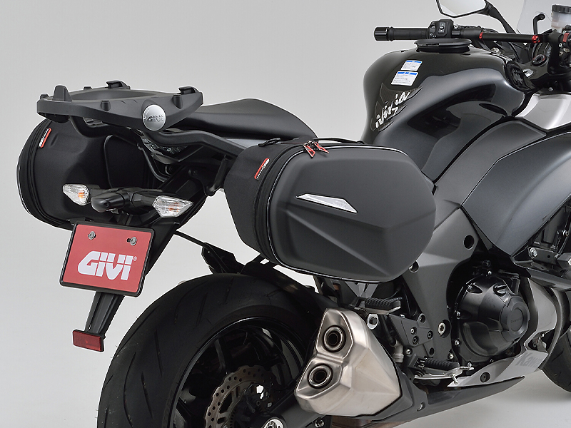 GIVI (ジビ) バイク用 サイドバッグ 各33~40L 容量可変式 左右セット EA100B 94355 