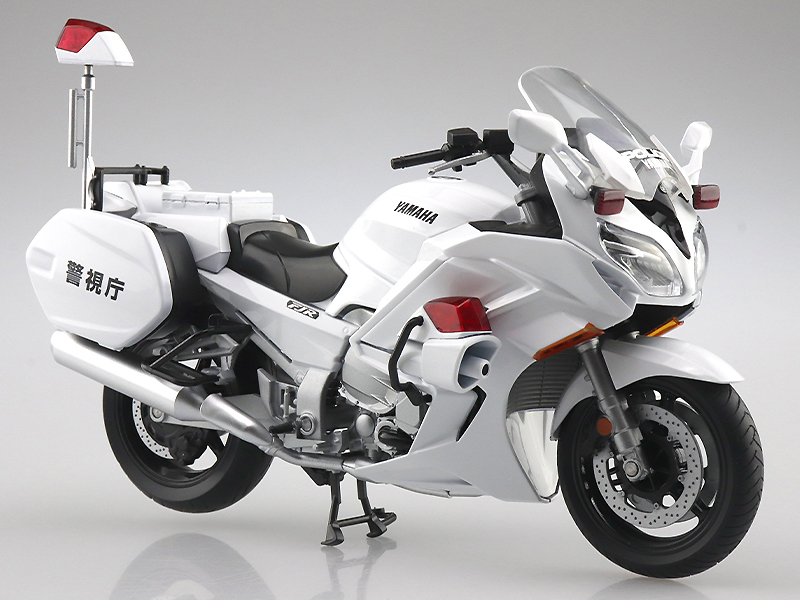 アオシマの1/12完成品バイクシリーズに「YAMAHA FJR1300P 白バイ（警視庁）」が登場！ 発売は9月を予定　メイン