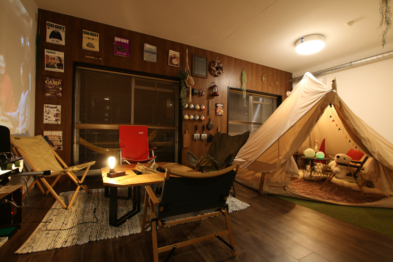 室内でもキャンプや BBQ を楽しめる？ 複合宿泊施設 365BASE outdoor hostel が「CAMP ダブルベッドルーム」を新設　記事5