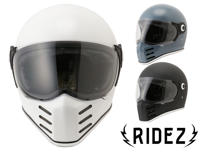 RIDEZ からハードなシルエットのフルフェイスヘルメット「RIDEZ X 