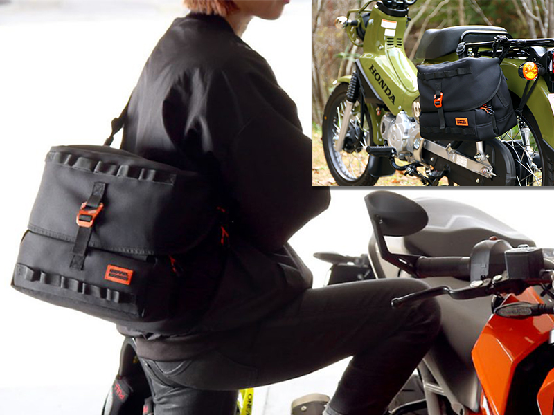 サイドバッグにもなるウェットスーツ素材のショルダーバッグ「モトメディカルバッグ DBT609-BK」がドッペルギャンガーから登場　メイン