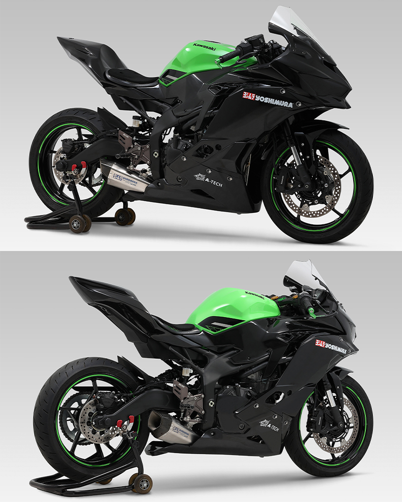 ヨシムラから Ninja ZX-25R 用「HEPTA FORCE TSS レーシングチタン ...