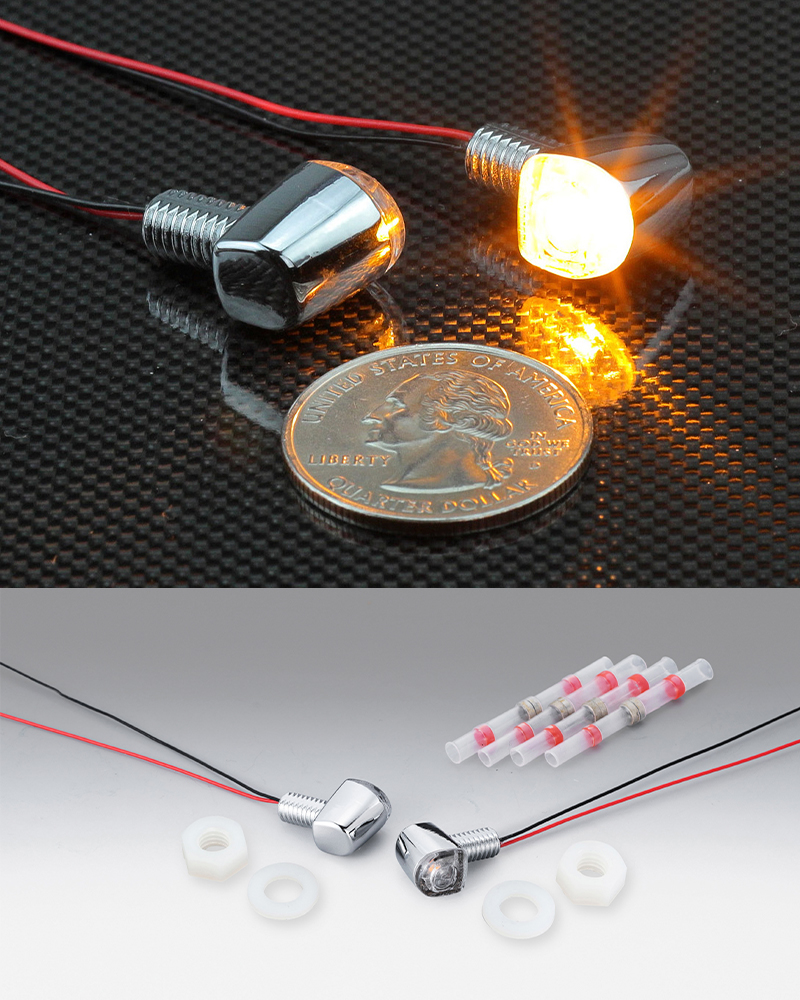 キジマの極小 LED ウインカー「Nano ランプ」シリーズにクロームメッキバージョンが登場　記事1