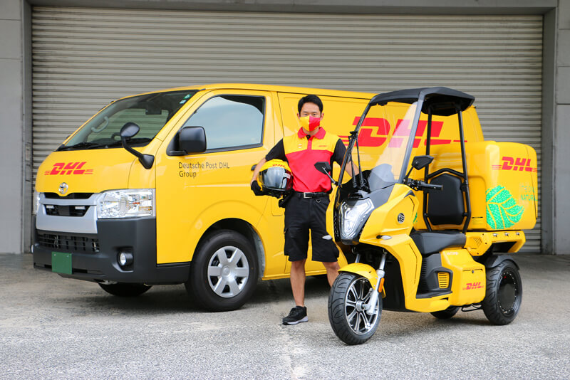 【アイディア】DHL ジャパンが電動3輪バイク「AA カーゴ α 4」を導入　メイン