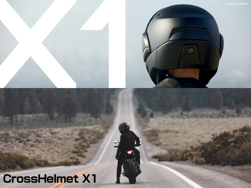 未来を先取り！量産型スマートヘルメット「CrossHelmet X1」及び