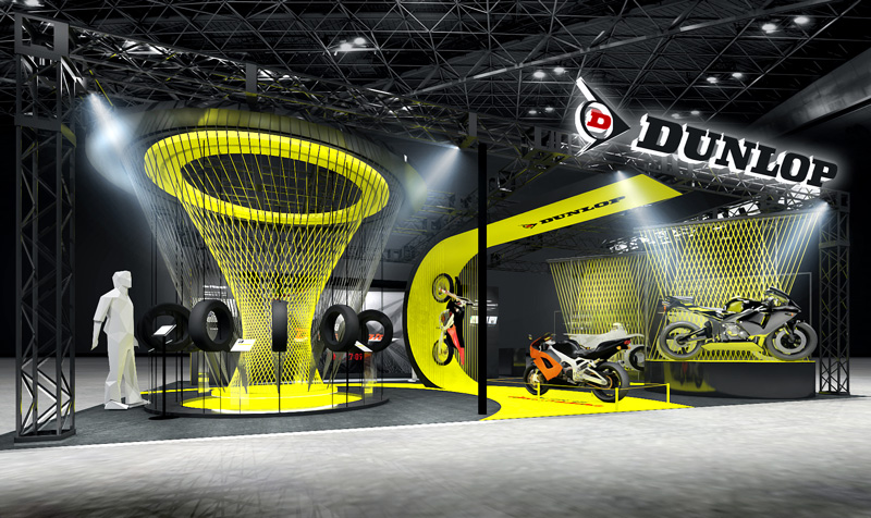 住友ゴム工業が「第49回東京モーターサイクルショー」に DUNLOP ブースを出展　メイン