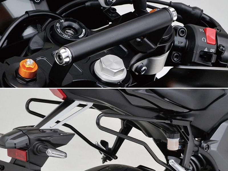 デイトナからヤマハ YZF-R7（'22）用「車種別マルチバーホルダー」「サイドバッグサポートセット」が発売！| バイクブロス・マガジンズ