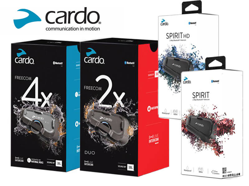 Cardo（カルド）の新型バイク用インカム「FREECOM 4x ／2x」「SPIRIT HD／SPIRIT」が岡田商事から6月下旬に発売！| バイク ブロス・マガジンズ