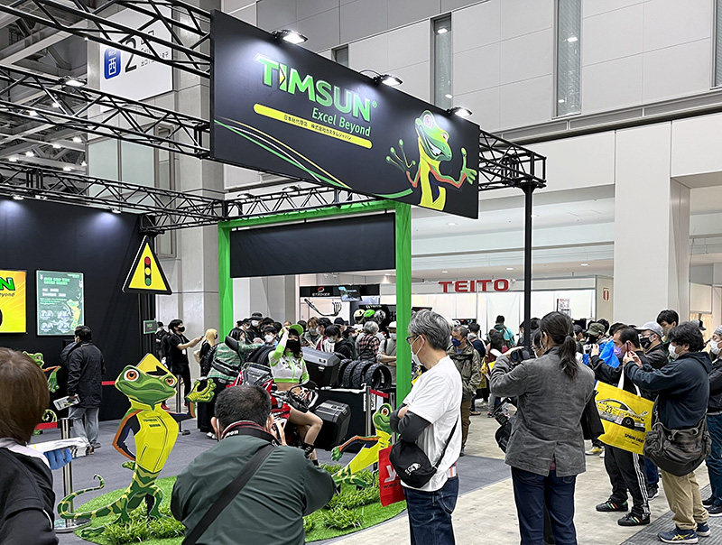 カスタムジャパンが名古屋モーターサイクルショーにタイヤブランド「TIMSUN（ティムソン）」のブースを出展 記事2