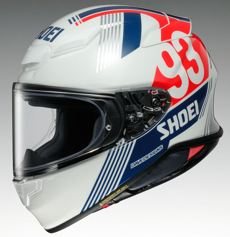 SHOEI「Z-8」シリーズにマルク・マルケス選手のレトロ調デザインが魅力的な「MM93 RETRO（MM93 レトロ）」がラインナップ！記事01