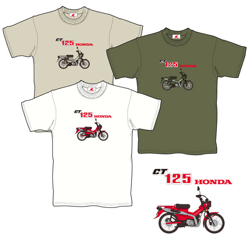 ハンターカブのプリントTシャツ「HONDA CT125 ハンターカブ」シリーズがCAMSHOP.JPから発売！ 記事4