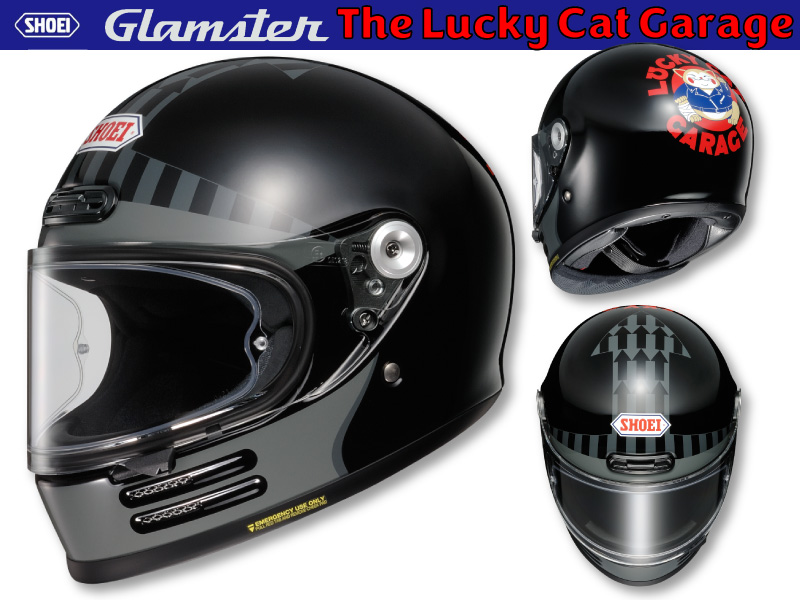 限定 SHOEI Glamster The Lucky Cat Garage L 59-60cm ☆ ショウエイ ...