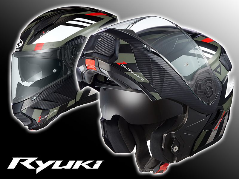 オージーケーカブトのシステムヘルメット「RYUKI ALERT／リュウキ 