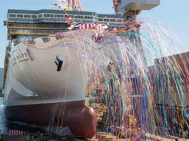 新造船フェリー「さんふらわあ むらさき」の命名・進水式を実施／2023年大阪～別府航路に就航予定 メイン