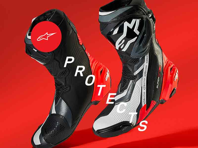 Alpinestars Super TECH R ホワイト ブラック