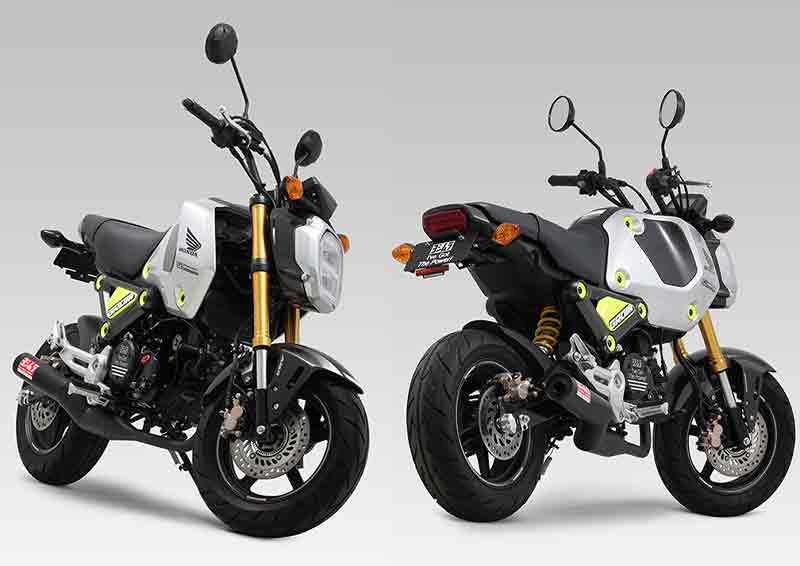 ヨシムラからホンダ GROM用「機械曲ストレート762サイクロン 政府認証