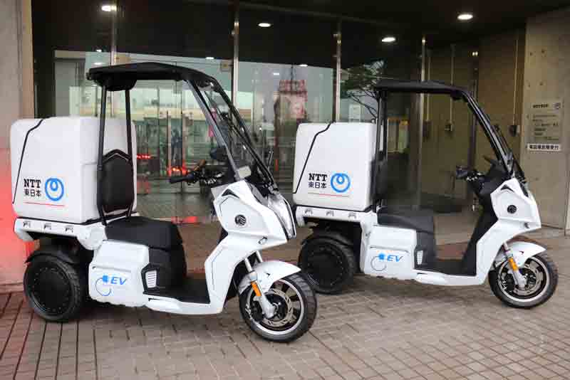 【アイディア】NTT 東日本に電動3輪バイク「AAカーゴ」を納入　メイン