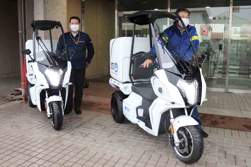 【アイディア】NTT 東日本に電動3輪バイク「AAカーゴ」を納入　記事１