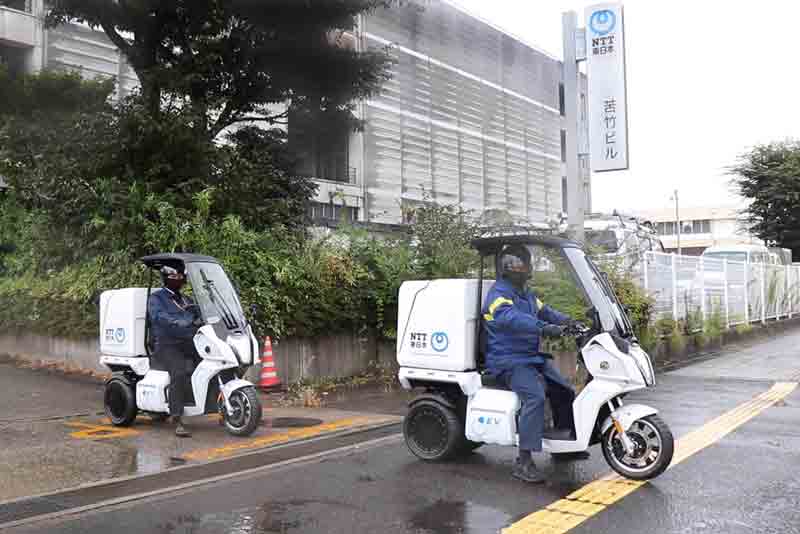 【アイディア】NTT 東日本に電動3輪バイク「AAカーゴ」を納入　記事４