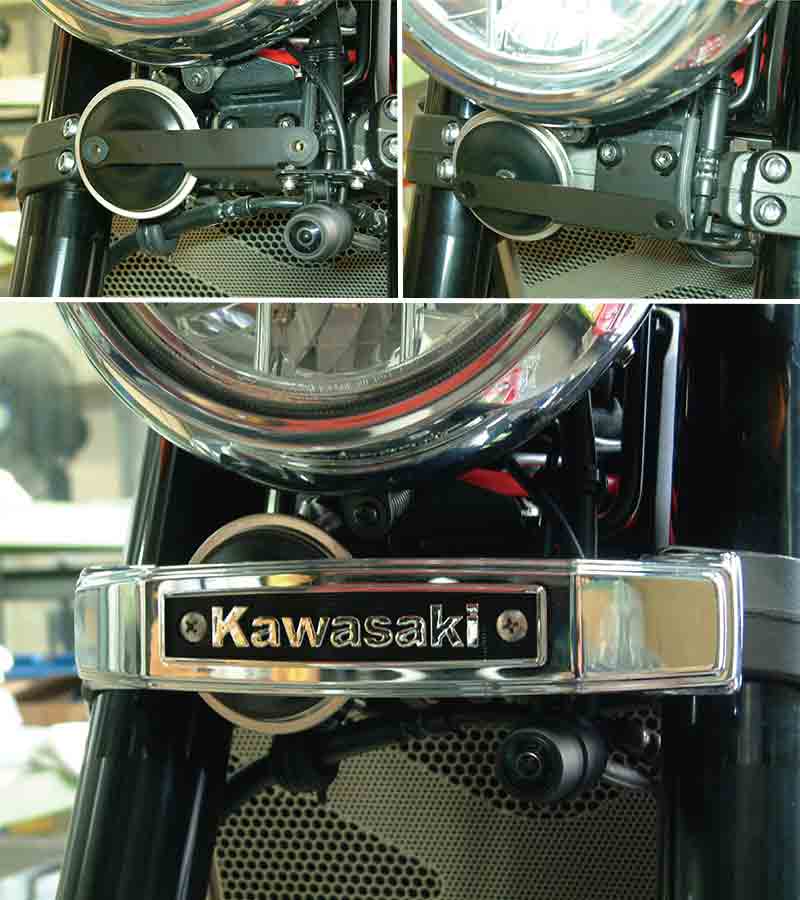 カワサキ Z900RS専用の「エンブレム対応ドラレコステー」がポッシュフェイスから発売 記事1