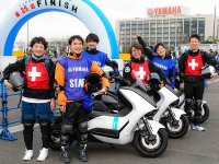 【ヤマハ】電動スクーター「E01」を第25回ジュビロ磐田メモリアルマラソンのサポート車両として提供 メイン