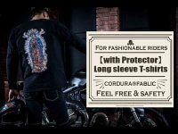 Dark から普段着でバイクに乗れる「プロテクター入りバイカーロングTシャツ」がクラウドファンディングで公開！ メイン