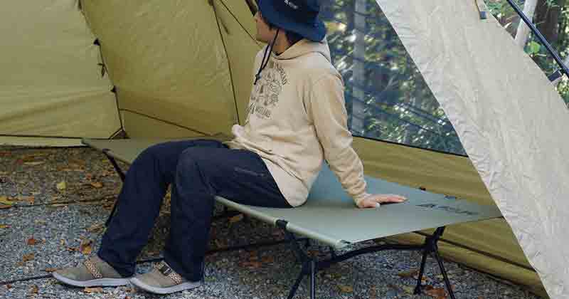 VASTLAND が幅広設計でゆったり眠れる「2WAYキャンプコット ワイドタイプ」を1/14に発売　記事１０