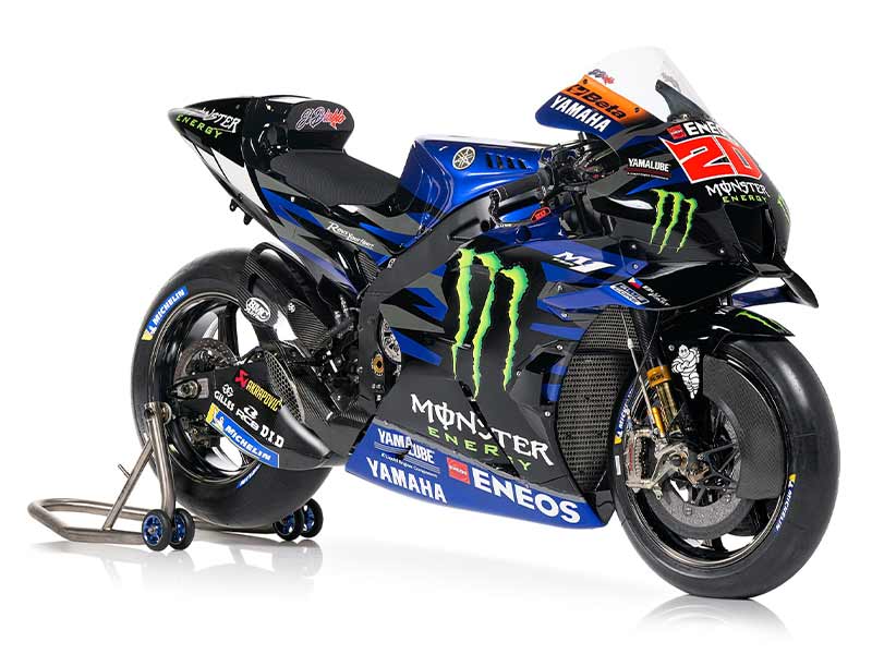 【ヤマハ】ファクトリーチーム「Monster Energy Yamaha MotoGP」2023年型 YZR-M1 を公開　記事２