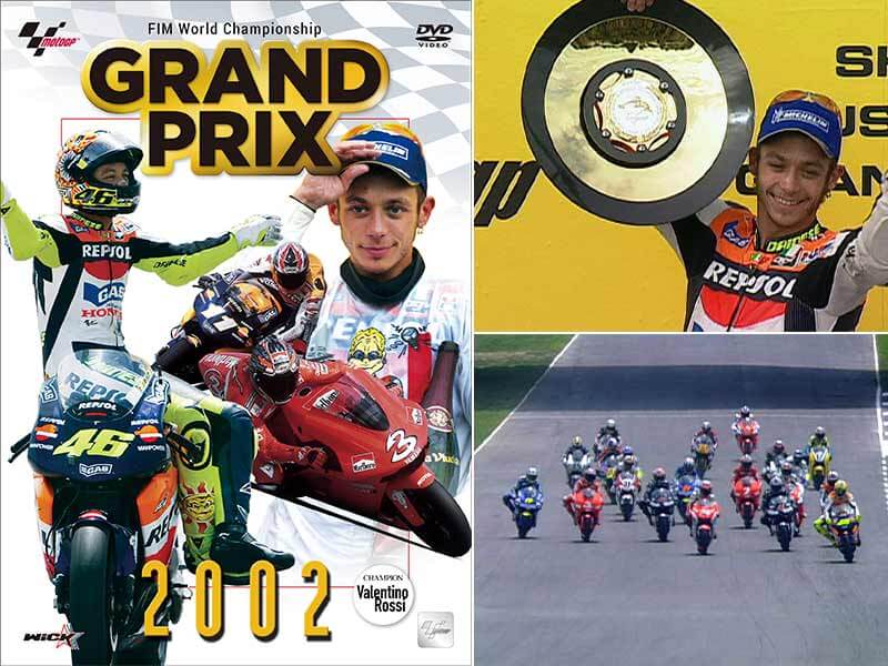 MotoGP クラス初年度を収録した DVD！「GRAND PRIX 2002 総集編（新価格版）」がウィック・ビジュアル・ビューロウから2/24に発売　メイン