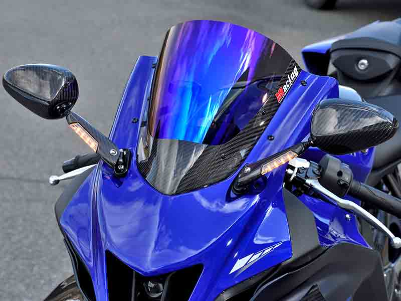 07-08 YZF-R1 タンクカバー カーボン綾織 - カウル、フェンダー、外装