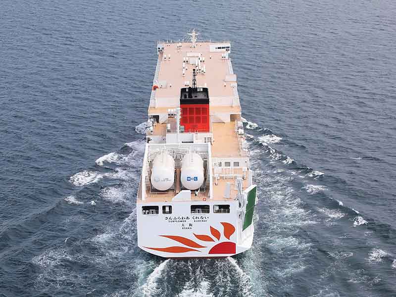 LNG燃料フェリー新造船「さんふらわあくれない」がシップ・オブ・ザ・イヤー2022 大型客船部門賞を受賞 記事2