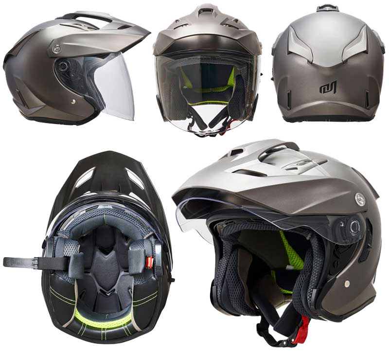 マルシン工業のヘルメット「TE-1／JE-1」に新色「フラットガンメタリック」が登場！ 記事2