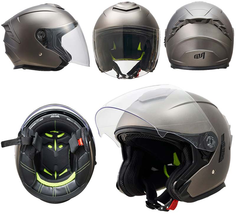 マルシン工業のヘルメット「TE-1／JE-1」に新色「フラットガンメタリック」が登場！ 記事4