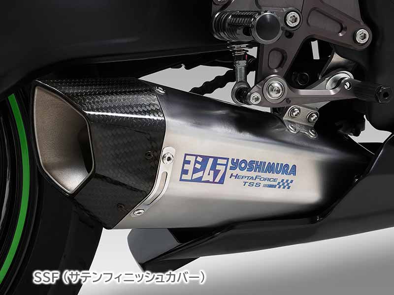 ヨシムラからカワサキ Ninja ZX-4R SE/RR（23）・Ninja ZX-25R（21-22/23）用「HEPTA FORCE TSS レーシングサイクロン」が2024年1月下旬発売！（動画あり） 記事2