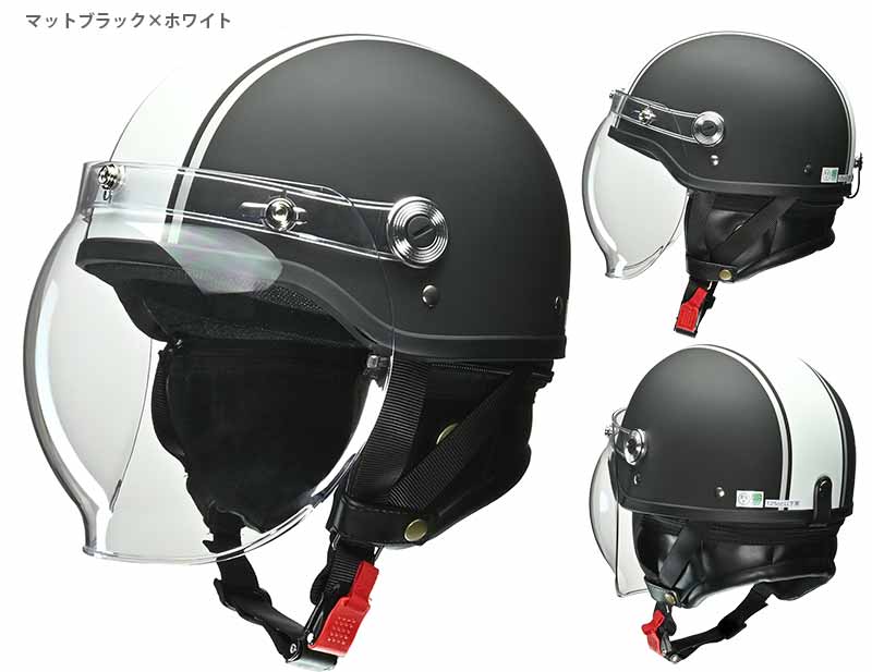 リード工業のハーフヘルメット CR-760 に新色「マットブラック×ホワイト／マットネイビー×ホワイト」が登場！ 記事1