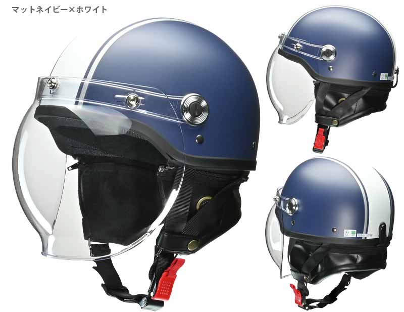 リード工業のハーフヘルメット CR-760 に新色「マットブラック×ホワイト／マットネイビー×ホワイト」が登場！ 記事2