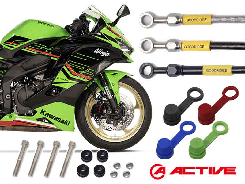 アクティブから ZX-4R SE／4RR用「キャリパーオフセットカラー／ブレーキホース」ゲイルスピード「シリコン製ブリーダーバルブキャップ」が登場！|  バイクブロス・マガジンズ