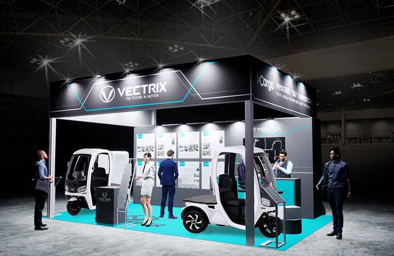 【VECTRIX】新型バッテリーシステム搭載の3輪商用BEV「I-Cargo」を第16回オートモーティブワールドに出展 記事1