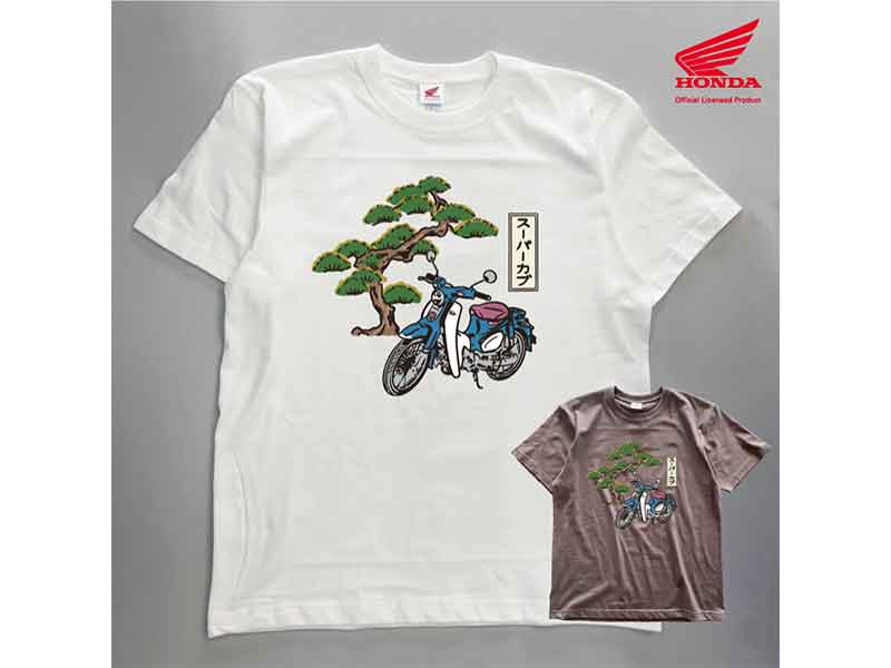 CAMSHOP.JP からスーパーカブの浮世絵風イラスト入りTシャツが発売