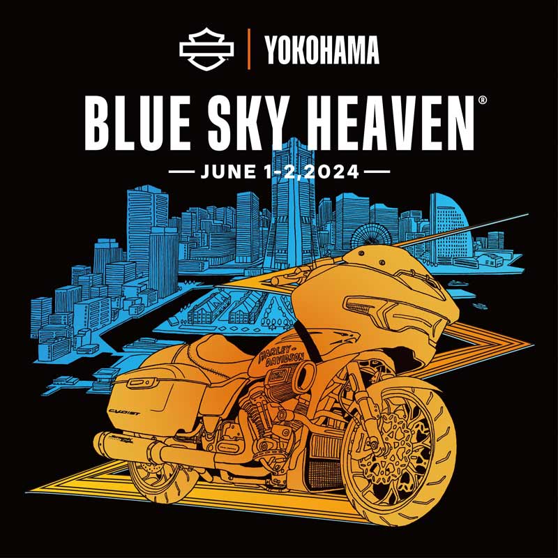 【ハーレー】横浜で開催される「BLUE SKY HEAVEN 2024」のチケットが3/16より発売　メイン