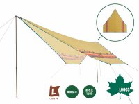 テントと連結できるナバホ柄タープ「LOGOS Fes ナバホ ペンタタープ-BC」がロゴスから発売 メイン