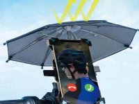 傘で日光・雨からスマホを守る！「ミライオン傘付きスマホホルダー」が発売 メイン