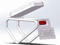 電動バイク／電動アシスト自転車を切り替える「ENNE F750」のナンバープレート回転システムを公開 メイン