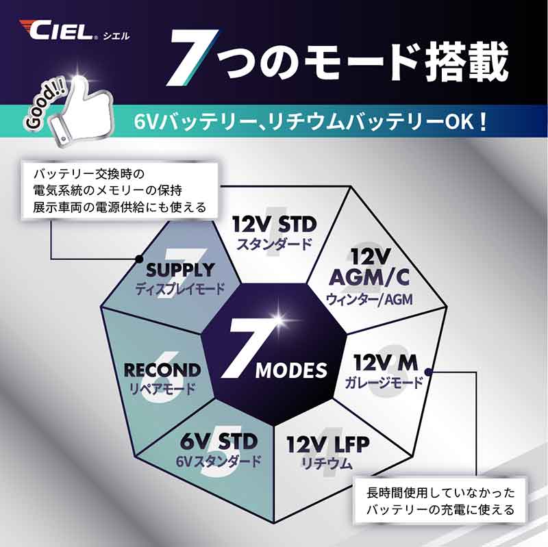 6V・12V からリチウムイオンバッテリーまで対応する充電器「D10 power コンディショニングチャージャー」が発売 記事3